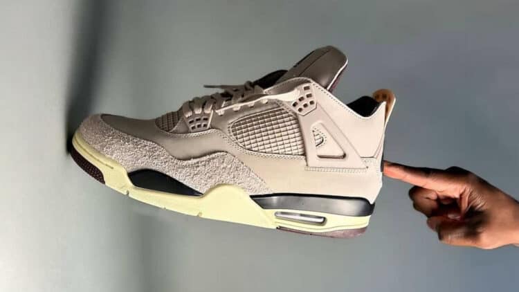 A Ma Maniere x Air Jordan 4 Fossil Stone release