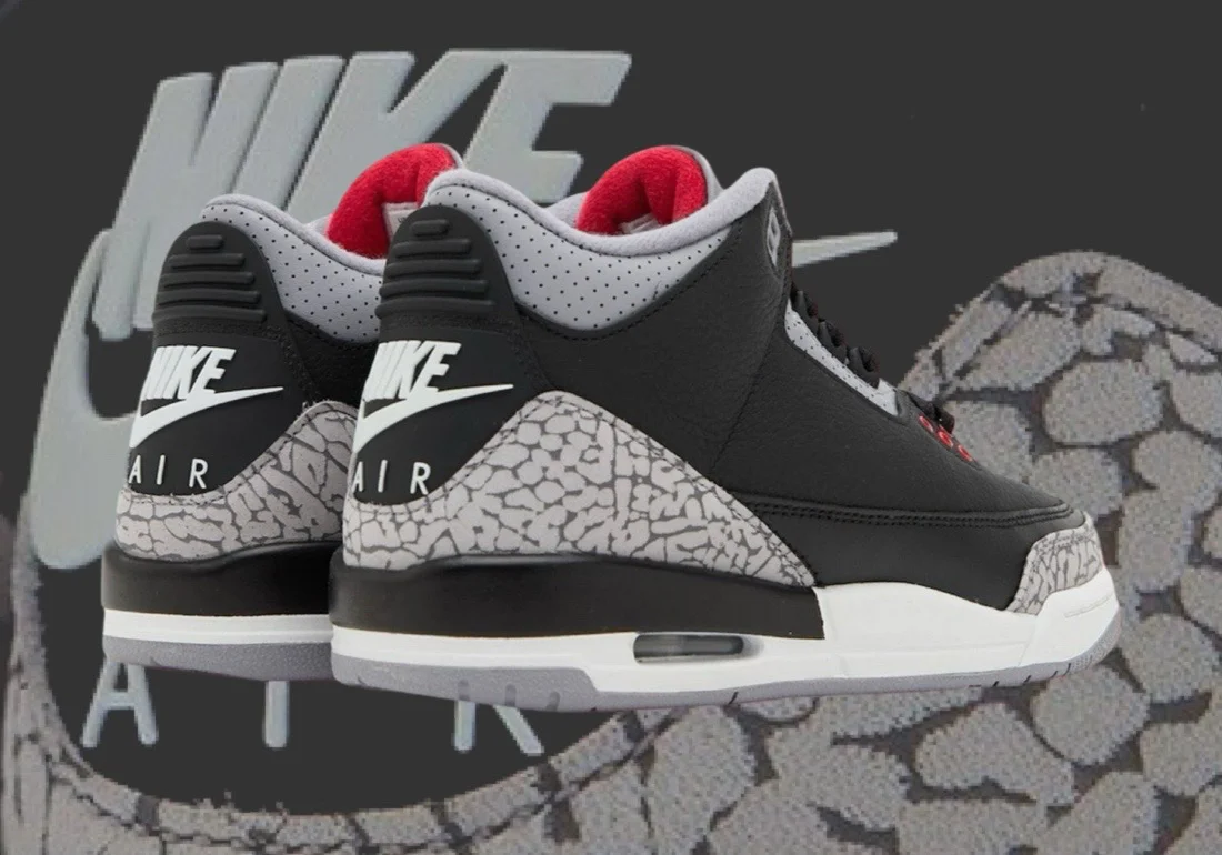 Air Jordan 3 "Black Cement" leaked image