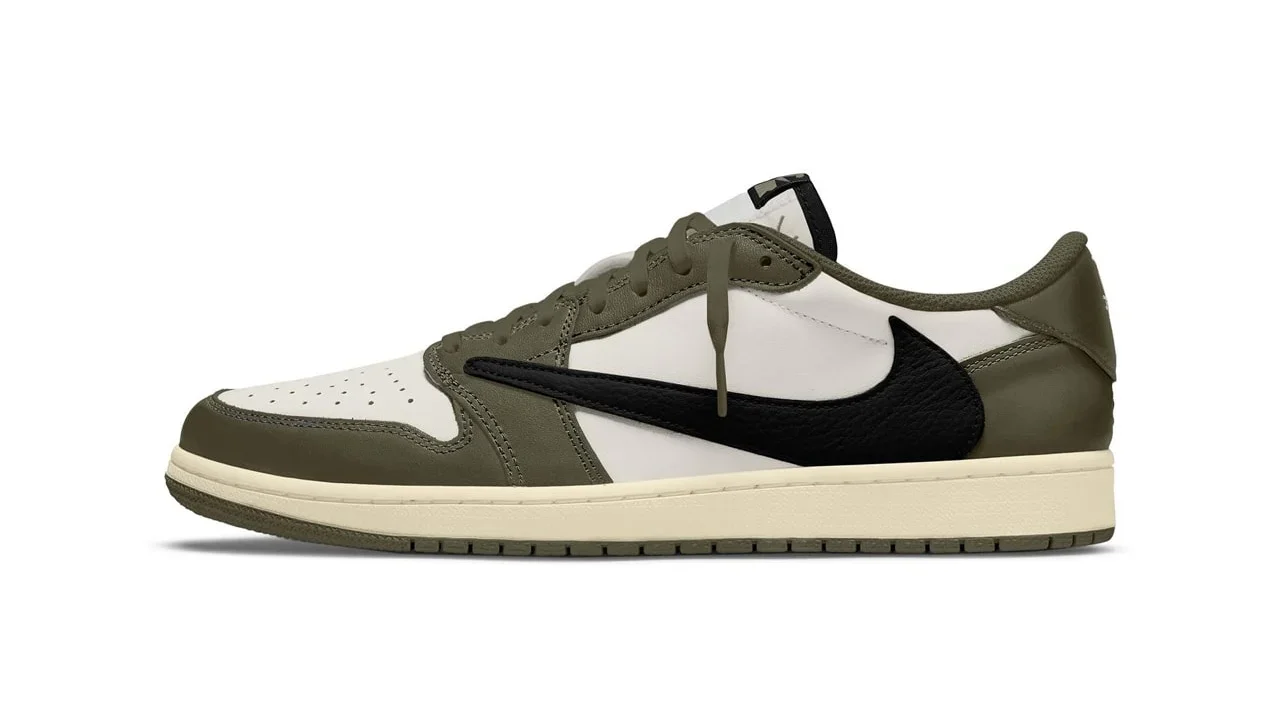 Image of Travis Scott Air Jordan 1 Low OG Medium Olive