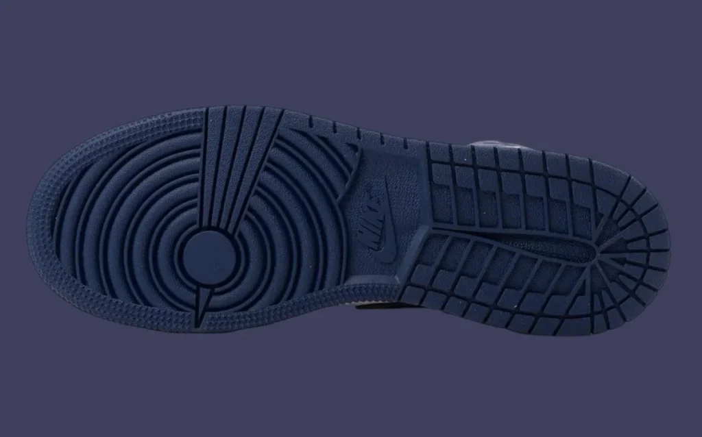 Outsole of Air Jordan 1 High OG Midnight Navy