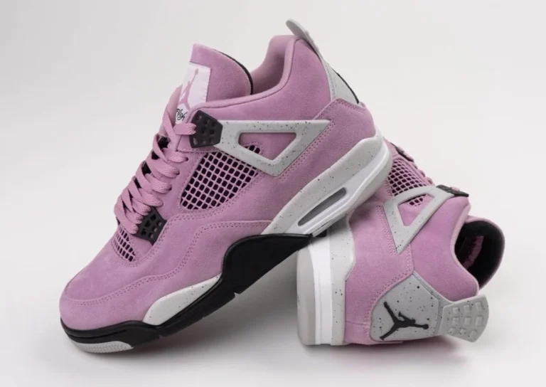 Parts of Air Jordan 4 WMNS Orchid release